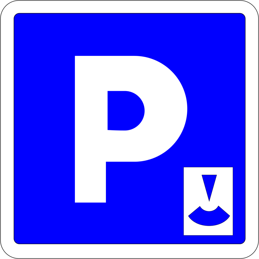 Disque zone bleue